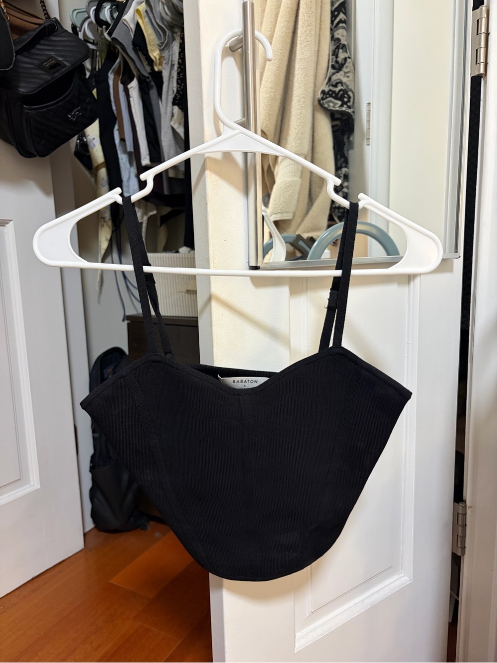 Babaton Black Mini Corset-Style Bag